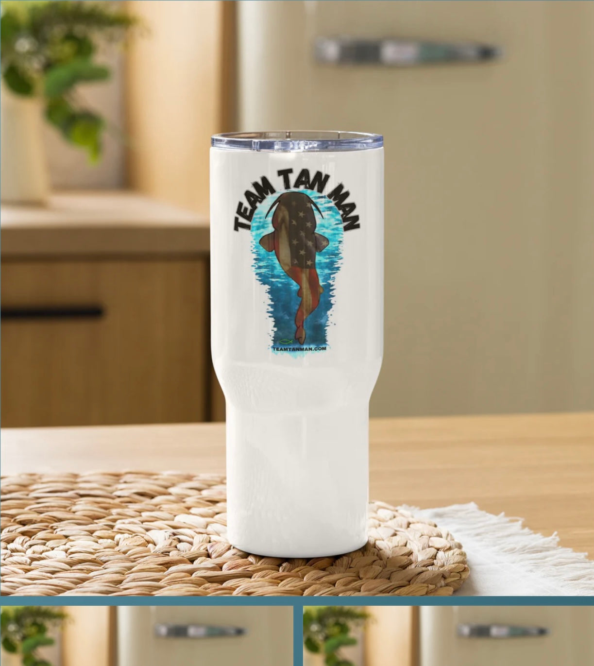 Travel mug with a handle