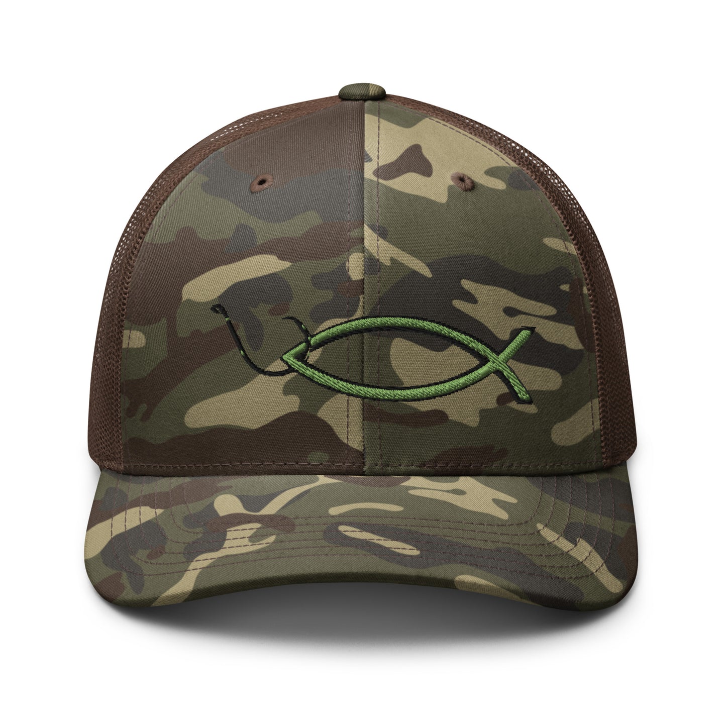 Camouflage trucker hat