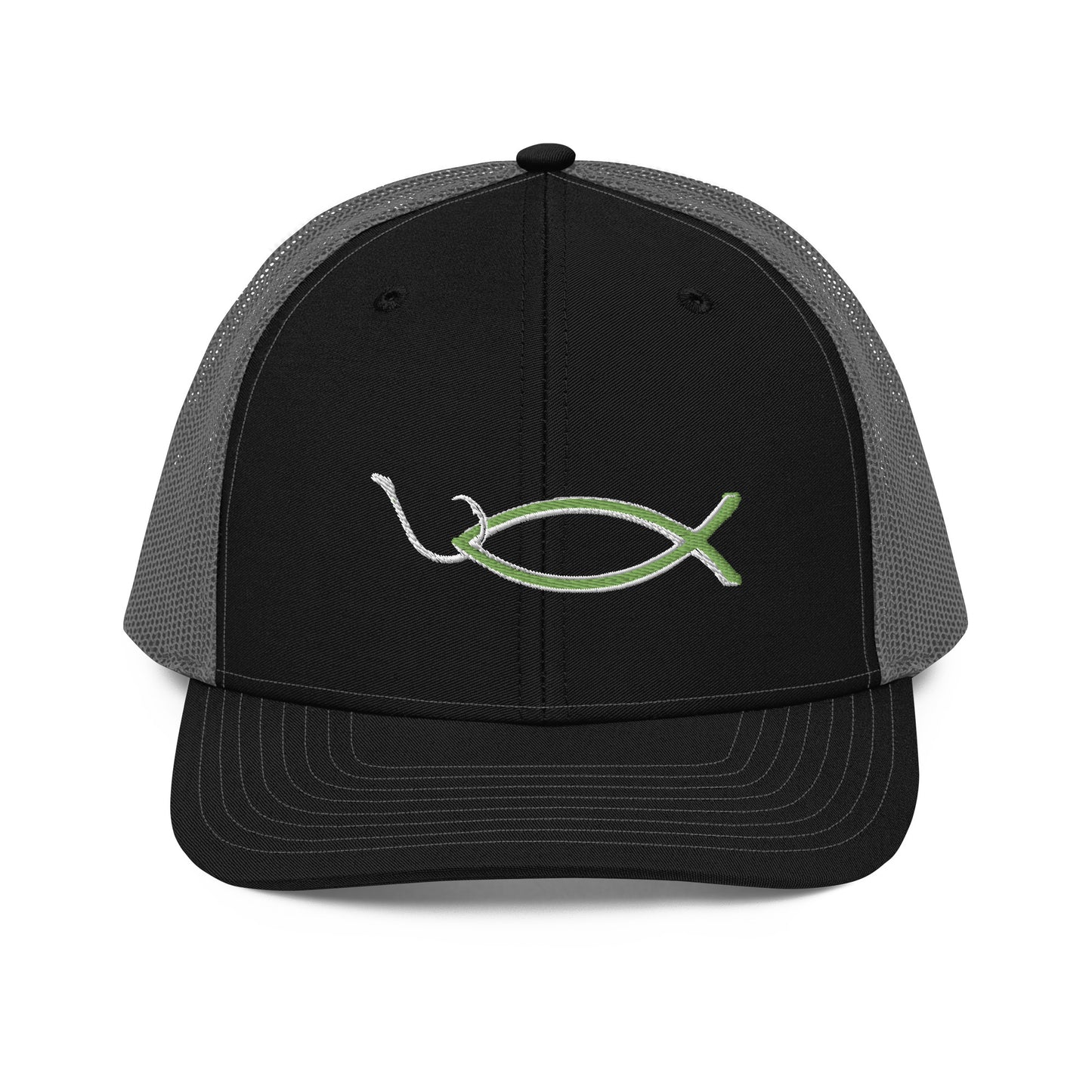 “Christian fish with hook” Trucker Cap