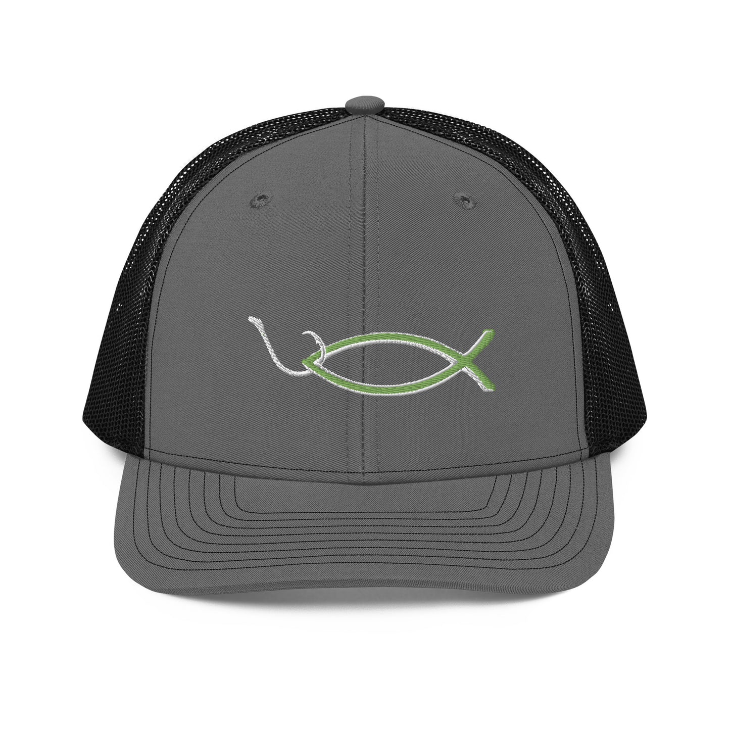 “Christian fish with hook” Trucker Cap