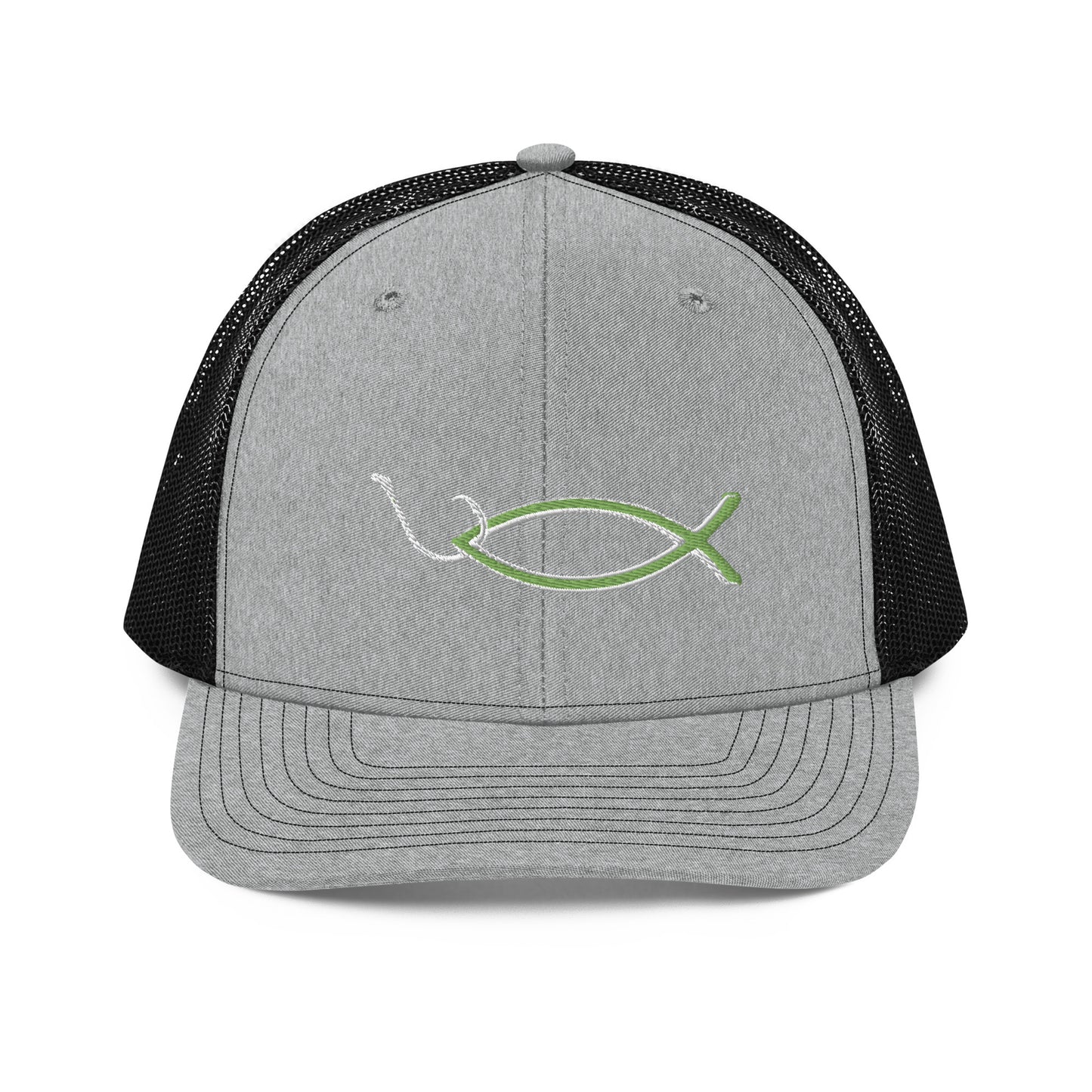 “Christian fish with hook” Trucker Cap