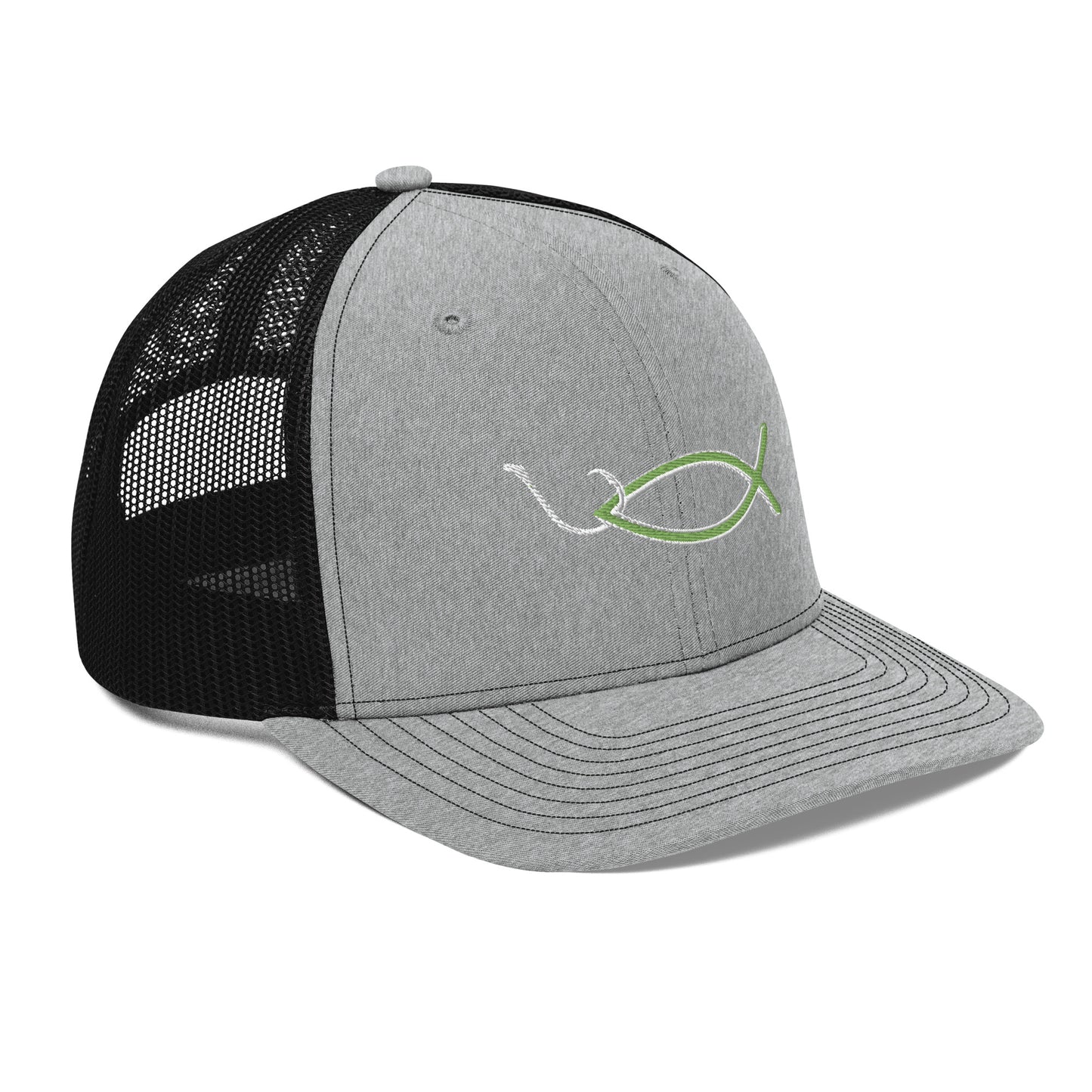 “Christian fish with hook” Trucker Cap