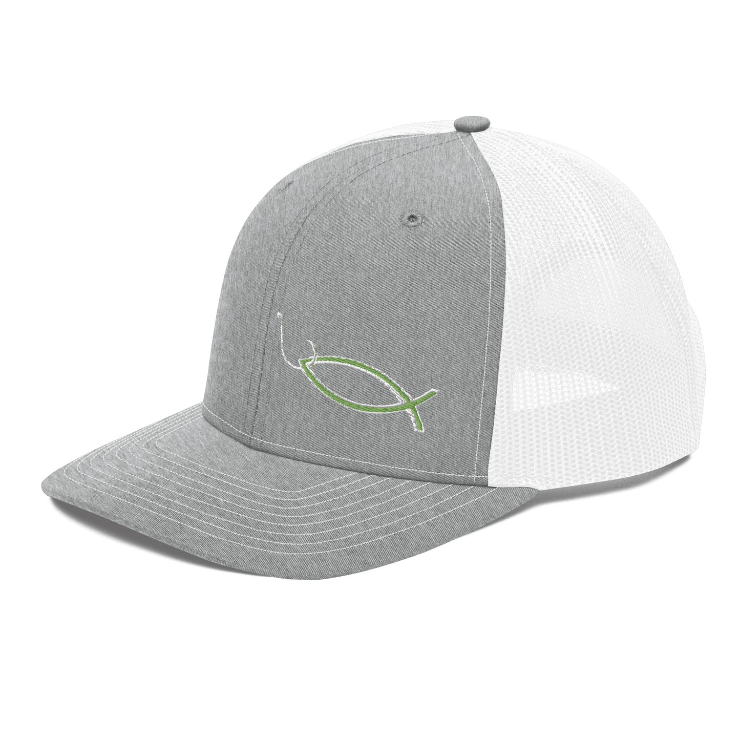 “Christian fish and hook” Richardson Trucker Cap