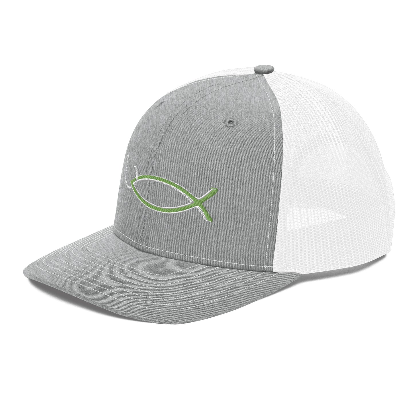 “Christian fish with hook” Trucker Cap